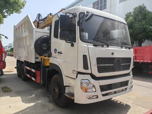 Stahl kipper <span class=keywords><strong>HOWO</strong></span> 380 PS Muldenkipper mit Stahl greifer kran - Product Image 3