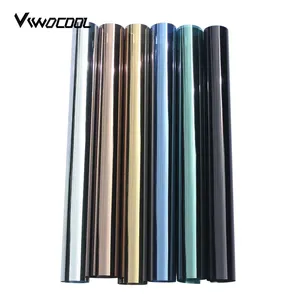 Factory Wholesale Building Privacy Window Film 1 Way Mirror Reflective Window Film Glass Foil Silver Insulation Tint Film