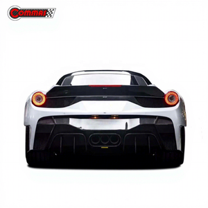 Amazing Quality Upgrade to V Vors Style <b>Car</b> Auto Parts Half Carbon Fiber <b>Car</b> Rear <b>Diffuser</b> Lip for Ferrari 458 - Product Image 1