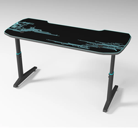 Ordinateur moderne intelligent Bureau debout noir Poste de travail Main Hauteur réglable Bureau assis-debout