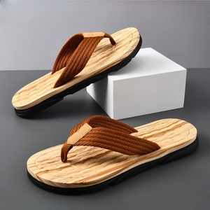 <span class=keywords><strong>Tongs</strong></span> pour hommes à semelle épaisse, antidérapantes, durables, légères, confortables, sandales décontractées pour l'extérieur - Product Image 5