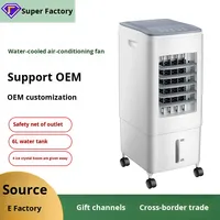 Ventilateur rafraîchisseur d'air oscillant portable domestique intelligent à faible bruit et à prix abordable, 6 L d'eau