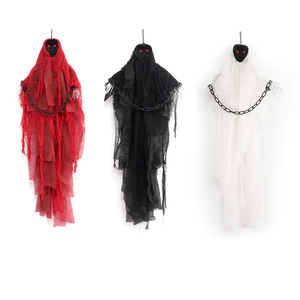 Decoración Luminosa de Fantasma sin Rostro con Cadena de Hierro para Fiestas de Halloween, Reuniones, Casa Embrujada, <span class=keywords><strong>Escape</strong></span> <span class=keywords><strong>Room</strong></span> - Product Image 5