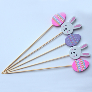 Jimao venta al por mayor <span class=keywords><strong>de</strong></span> brochetas decorativas <span class=keywords><strong>de</strong></span> Pascua <span class=keywords><strong>de</strong></span> bambú natural para el hogar y juegos <span class=keywords><strong>de</strong></span> herramientas <span class=keywords><strong>de</strong></span> barbacoa al aire libre para ocasiones <span class=keywords><strong>de</strong></span> fiesta - Product Image 2