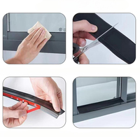 Protector de Goteo para Ventanas de Goma Autoadhesivo Flexible e Impermeable para una Sellado Eficaz de Puertas y Ventanas