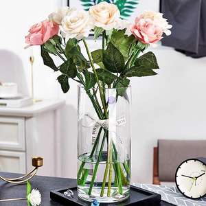 Nouveau Design 2.5 ''Diamètre Grand <span class=keywords><strong>Table</strong></span> Fleurs Vase Vase Cylindre En Verre - Product Image 2