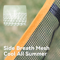 Chaise lune pliable personnalisée ODM avec maille latérale respirante et double pieds antidérapants pour camping en extérieur et stand de marché