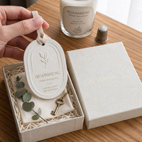 Diffuseur floral en céramique personnalisé pour cadeaux de mariage, pendentif désodorisant en pierre de gypse pour voiture, armoire ou maison