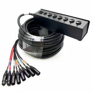 Câble multipaire <span class=keywords><strong>XLR</strong></span> multicolore 8 canaux, boîtier de scène 6 entrées 2 sorties, câble audio multipaire <span class=keywords><strong>XLR</strong></span> pour scène - Product Image 6