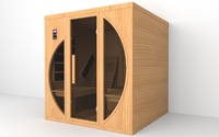 Prix d'usine Sauna infrarouge Sauna intérieur en bois massif pruche 2 personnes Salle de sauna sec infrarouge lointain sain