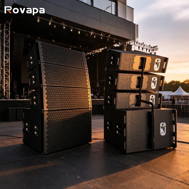 Waterproof Line Array System Double 10 Inch Passive 500W 134dB SPL Complete Kit with 18 Inch Subwoofer Outdoor Church Concert