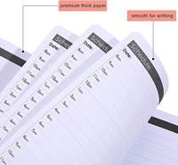 Planificateur quotidien non daté, couverture souple, carnet à spirale, agenda, organisateur pour les rendez-vous, calendrier personnel