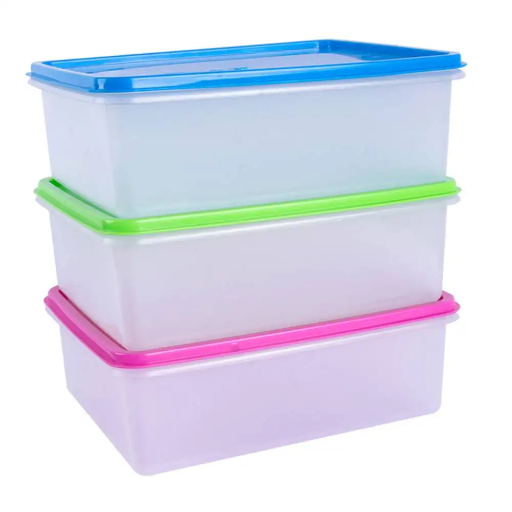 Preferred Wholesales Transparent Plastic Storage Container Made from Quality Pp Material Easy Storage Food Suitable for Kitchen