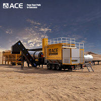 Centrale à asphalte mobile ACE Iap Super 60t/h avec moteur et pompe haute performance pour la construction de routes agricoles au Kenya