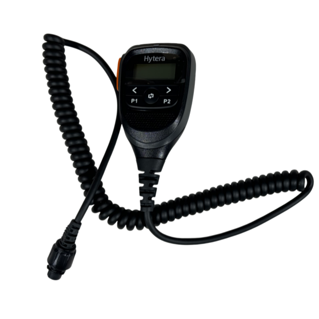 Hytera SM25A1 Speaker Microphone with Screen Handheld Portable Microphone for MD685 HM685 HM655 HR655 Two-way Radio