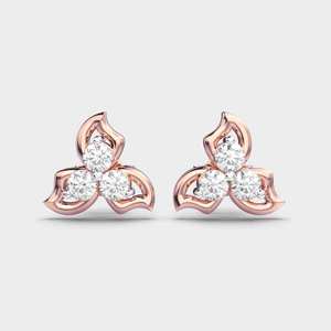 Designer Diamond <b>Stud</b> Earrings with 925 <b>Sterling</b> <b>Silver</b> Elegant Fine Jewelry for Women Everyday Party Wear - Product Image 1