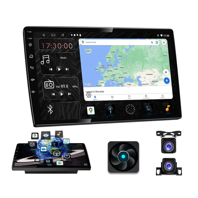 High Quality9/10inch Head Unit Car Stereo Radio 2DIN 2+32GB 1280*720 QLED GPS 4G Carplay Wifi Android Player