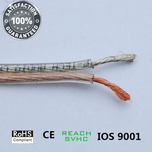 Kabel Speaker Video Audio HiFi 2 <span class=keywords><strong>Core</strong></span> 6 ~ 24 AWG PVC bening dengan jaket hitam merah 4K panjang 8m 5mm mikrofon mobil untuk pemutar DVD - Product Image 6