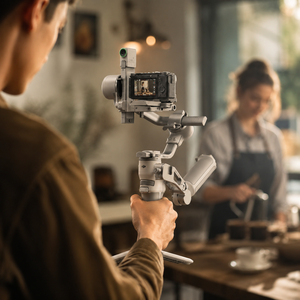 RS 4 Mini Combo Camera Support Gimbal <b>Stabilizer</b> Kit for DSLR Mirrorless Video Filming Workflow for Camera Setup - Product Image 1
