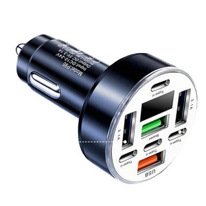 <span class=keywords><strong>Adaptateur</strong></span> de chargeur de voiture <span class=keywords><strong>USB</strong></span> <span class=keywords><strong>C</strong></span>, charge super rapide avec moniteur de tension, 4 <span class=keywords><strong>USB</strong></span> A et 8 PD pour iPhone Samsung OPPO Huawei Vivo Oneplus - Product Image 1