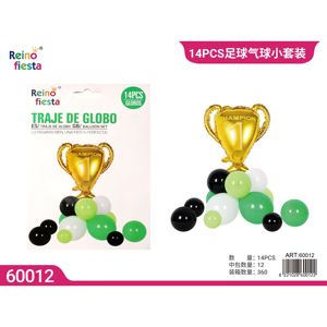 14 pezzi palloncino da calcio con tema di laurea di buon compleanno stampato in alluminio con stelle animate trofeo per decorazioni per feste - Product Image 1