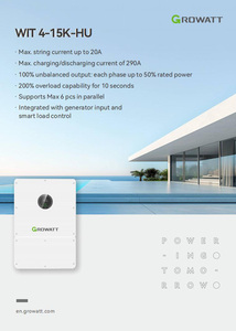 Growatt lai năng lượng mặt trời Hệ thống lưu trữ năng lượng quang điện đầy đủ Kit 5KW 8KW 10KW 12KW 15KW tắt lưới Pin <span class=keywords><strong>PV</strong></span> năng lượng mặt trời hệ thống điện - Product Image 3