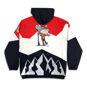 Özel 1/4 fermuar Anorak ceket süblimasyon tasarım kapüşonlu kazak spor açık rüzgarlık - Product Image 3