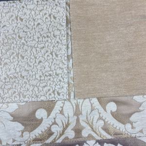 В наличии MOQ 1yd Роскошная 100 Полиэстеровая жаккардовая тканая мягкая бархатная ткань из синели для дивана и Затемняющая драпировка - Product Image 2