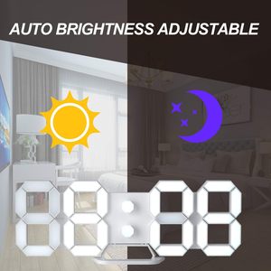 3D Led Alarm <b>Clock</b> Watch Snooze Function Table Led <b>Clock</b> Display Office Electronic <b>Digital</b> <b>Clocks</b> - Product Image 5