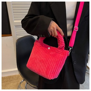 Fashionable New Design Lady Shoulder Messenger Tote <strong>Bags</strong> Crossbody Handbags Corduroy <strong>Bucket</strong> <strong>Bag</strong> - Product Image 5