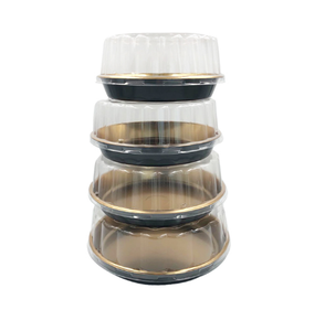 ホットセール260食品グレードラウンドプラスチックケーキ容器使い捨てケーキ包装透明な丸い箱透明な蓋付き - Product Image 3