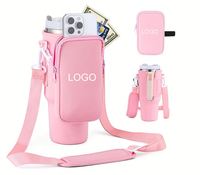 Nouveau Gobelet Isotherme OEM 40oz avec Pochettes Téléphone et Sac Bandoulière pour Bouteille d'Eau à Sangle Réglable