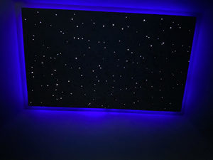 Panel de <span class=keywords><strong>Techo</strong></span> de Fibra Óptica con Control por Aplicación Inteligente, <span class=keywords><strong>Luces</strong></span> RGBW con Efecto de Destello para Cine en Casa y Dormitorio - Product Image 2