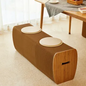 Callfeny – chaise pliante en papier de Style nordique, décor de maison, chaise pliante en papier, banc Long, décoration de meubles de maison - Product Image 2