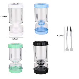 Barattolo in Vetro per Sottaceti con Forchetta, Contenitore Ermetico per Alimenti con Separazione Umido/Secco, per Fermentazione in Cucina - Product Image 4