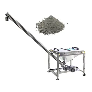 Stainless Steel automatic feed screw conveyor cement powder hopper screw conveyor auger