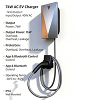 Le tout nouveau chargeur domestique intelligent Deepal Shenlan 7 kW pour véhicules électriques, avec contrôle par application Bluetooth et carte RFID, station de recharge murale pour voitures électriques