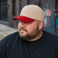 Casquette de baseball extra large XXL pour têtes profondes 68 cm, en sergé 100 % coton, avec logo personnalisé, unisexe, boucle argentée cuivrée