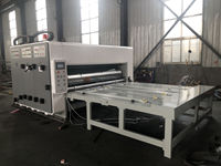 Machine de découpe à rainurage et d'impression à alimentation par chaîne semi-automatique, machine de fabrication de boîtes en carton ondulé/carton