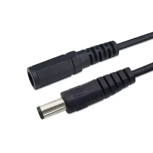 Custom 12V 24V DC 5521 5525 Connector Power Cable 5.5x2.1mm Male to Female Extension Cable for CCTV Camera Solar Charger