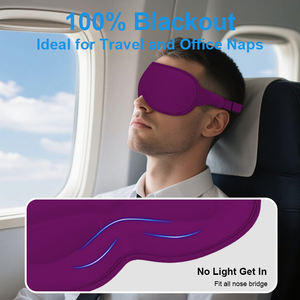 Máscara para Dormir con Diseño Innovador y Peso de Gravedad, Máscara 3D para Dormir con Oscurecimiento <span class=keywords><strong>Total</strong></span> y Comodidad - Product Image 4