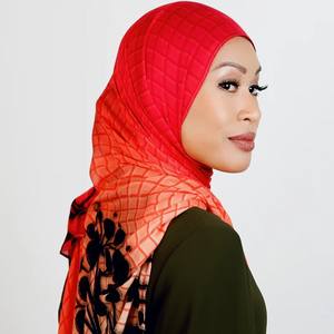 卸売2024新しいデザインホットセールスカーフアラビア語ソフトモーダルビスコースイスラム教徒印刷モーダルヒジャブ - Product Image 2