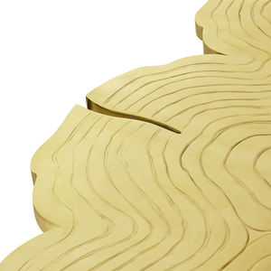 جديد الحديثة أسلوب بسيط يمكن تخصيص اللون الفولاذ المقاوم للصدأ الجدول الزجاج قرص من الرخام للمنضدة الجدول - Product Image 4