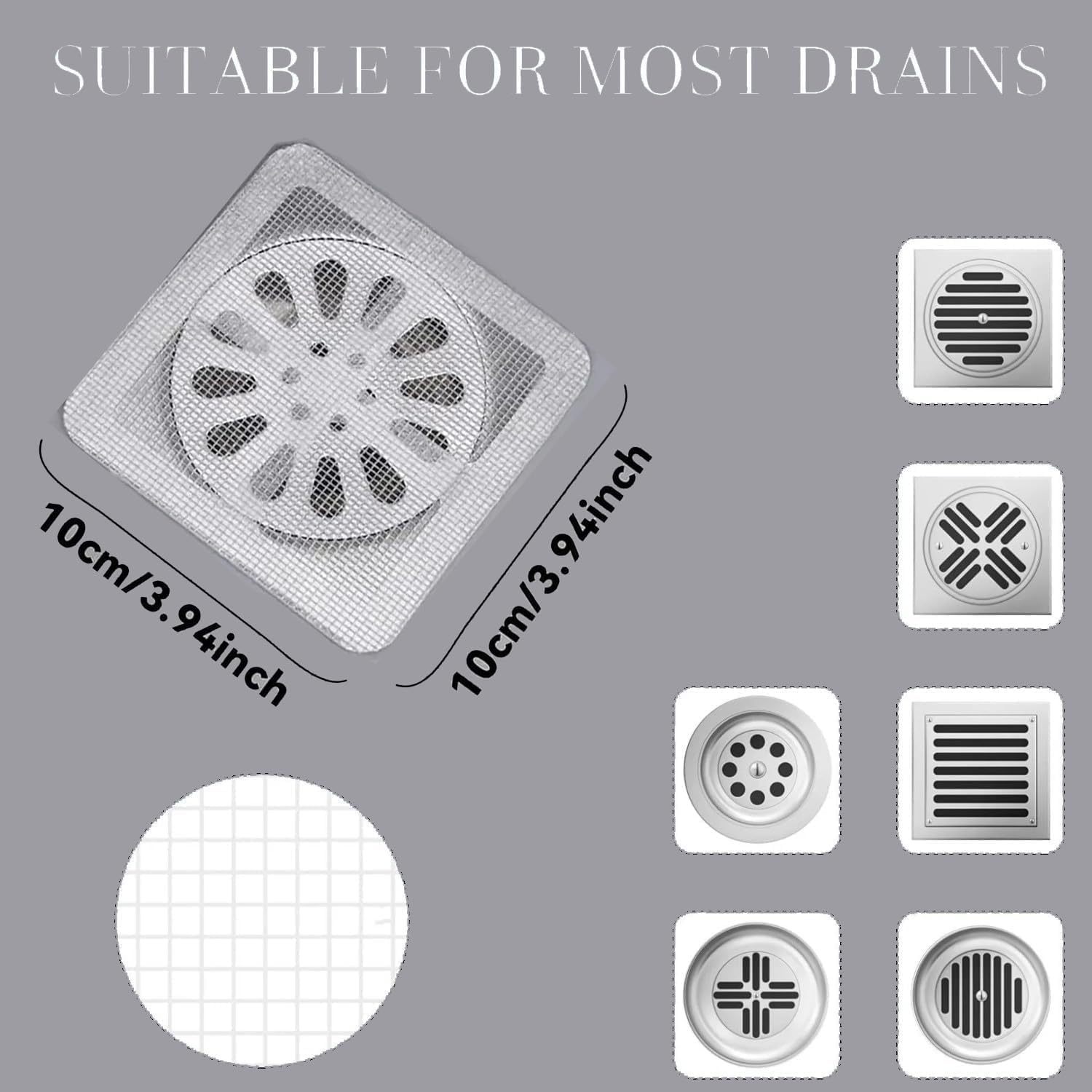 50pack Eco-Friendly Simple Metal Square 12*12*10cm Bathroom Drain Screen Laundry Shower Hair Catcher Mesh Floor Stickers · image 2