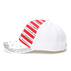 Gorras de Béisbol Personalizadas con 6 Paneles, Visera Curva Estructurada, Adorno de Diamantes de Imitación Termoadhesivos, Bajo MOQ, Venta al por Mayor, Gorras con Strass, Casquette a Strass - Product Image 5
