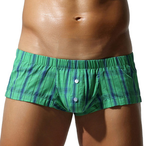 SEOBEAN Pantalones cortos de chándal a cuadros de algodón para <span class=keywords><strong>hombre</strong></span>, <span class=keywords><strong>pijama</strong></span> con apertura frontal, ropa holgada, cómoda y transpirable para <span class=keywords><strong>hombre</strong></span> - Product Image 1