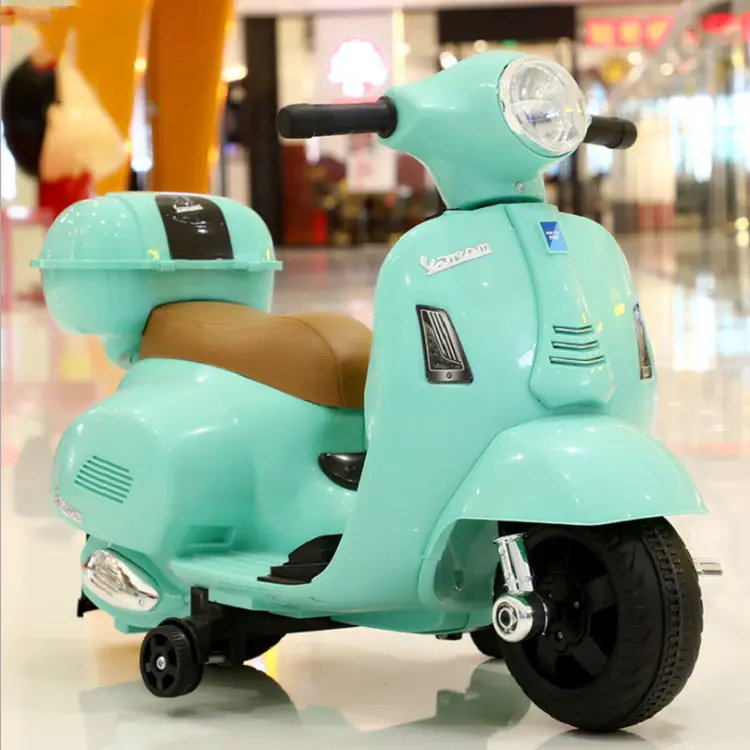 Electric Child Toy Bike Battery Ride On Car Rechargeable Leather Baby Motorcycle