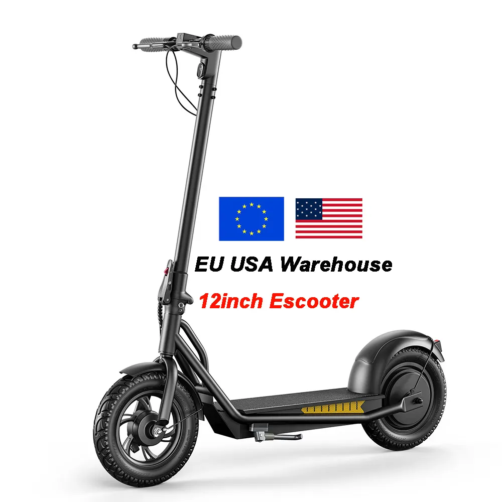 Trottinette électrique 12 pouces, moteur 500W, 15ah, scooter pour adulte, monopatcino, entrepôt européen et américain