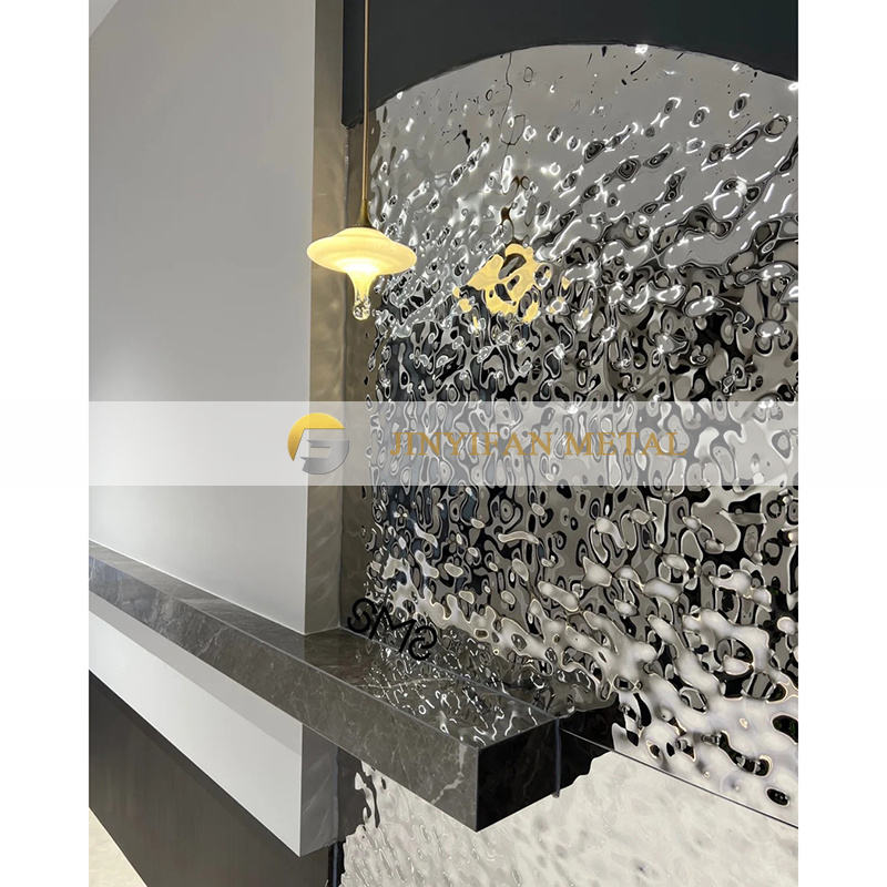 3D Emboss Stainless Steel Panel 304 316 Metal Water Ripple Sheet ...