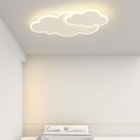 Plafonnier LED Nuage Nordique pour Chambre à Coucher, Protection Oculaire, Moderne, Simple, Romantique, Chaleureux, Créatif, pour Bureau, Intensité Variable, CRI Élevé